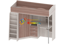 Кровать-чердак для школьников комплекс Дуэт  КР-Ш-10