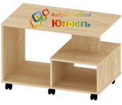 Журнальный столик на колесах Дуэт СТ-Ш-10-1