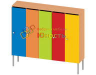Шкаф на металлическом каркасе 5 секций ШК-АД-59-5