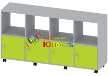 Стеллаж мобильный 8 ячеек СТ-ШП-111