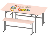 Стол обеденный с 2-мя скамейками МСТ-ШК-2