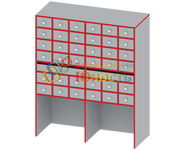 Шкаф для библиотеки 36 ячеек МБ-ШК-1