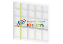 Стеллаж для книг с местом хранения складных стульев СТ-АД-146-11