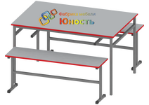Стол обеденный с 2-мя скамейками МСТ-ШК-1